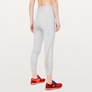 Lululemon Leggings Train Times 7/8 Pant 25" Wee Are From Space Ice Grey Size 4